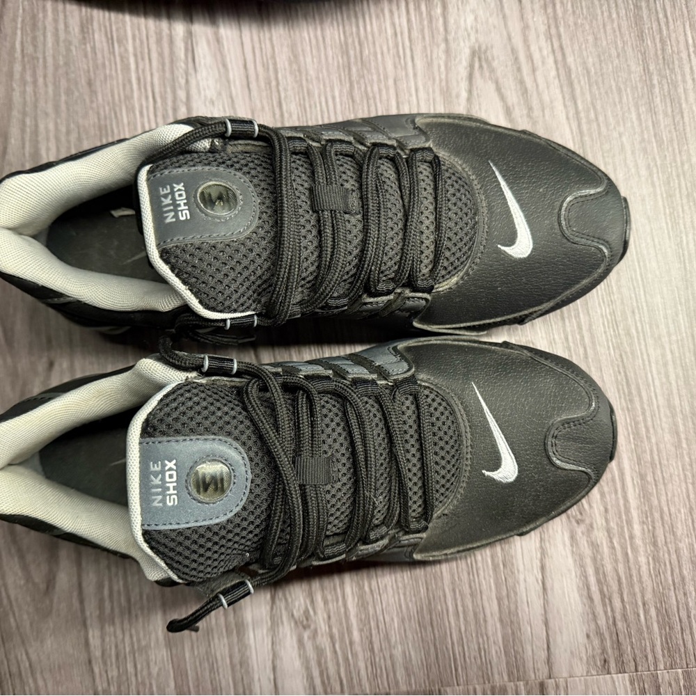 Nike Shox Black and White Athletic Shoes